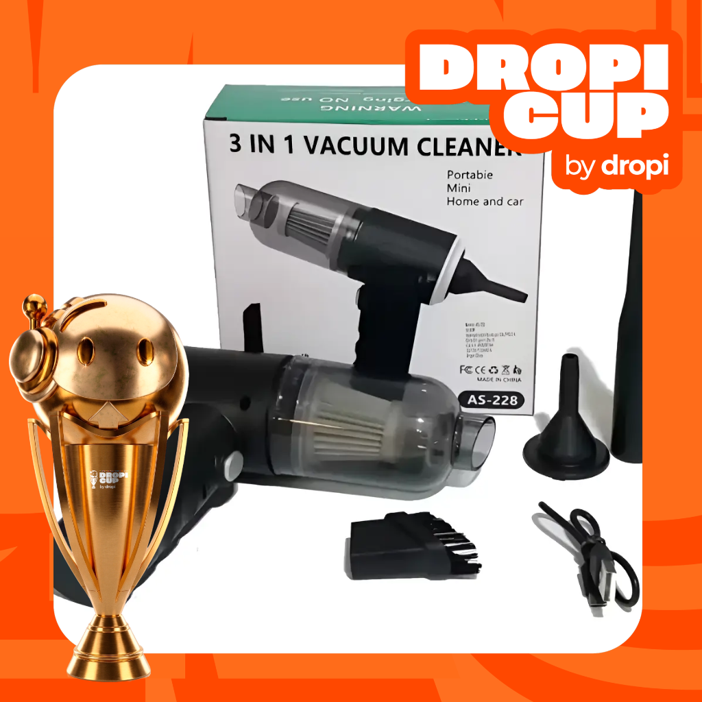 Mini Aspiradora 3 en 1 Dropi Cup